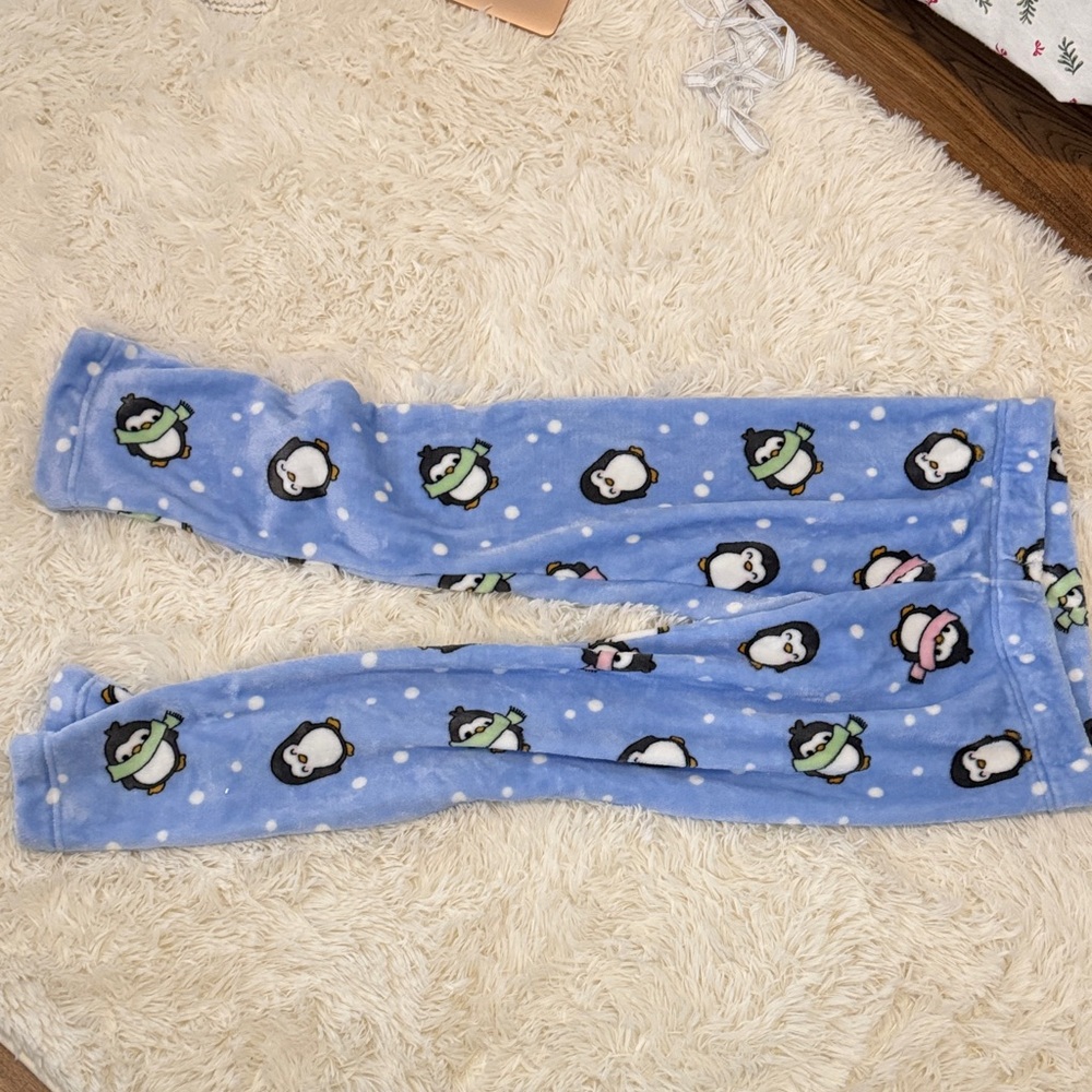 Adorable Penguin Print Pajama Bottoms